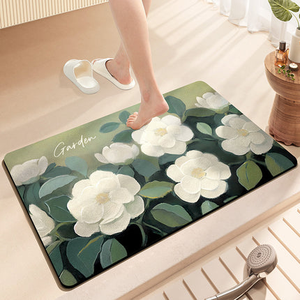 Bathroom Mat Anti-slip Bathmats Tech Velvet Bath Rugs Indoor & Outdoor Water Absorbent Mats Tech Velvet Floor Mats