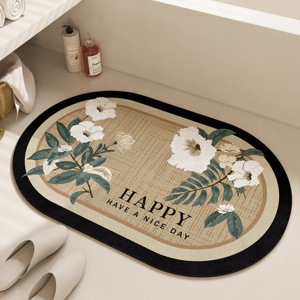 Bathroom Mat Anti-slip Bathmats Tech Velvet Bath Rugs Indoor & Outdoor Water Absorbent Mats Tech Velvet Floor Mats