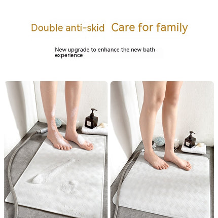 Bathtub and Shower Mat, Non-Slip Safety Floor Mat, Powerful Bathtub Mats with Suction Cup, Checkered Non-Slip Surface