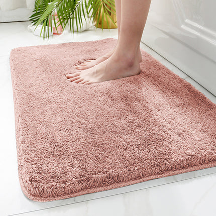 Thick Plush Bathroom mats, Absorbent TPR Backing Non slip bath rugs soft fluffy mats - Microfiber bath mats for Bathroom decor