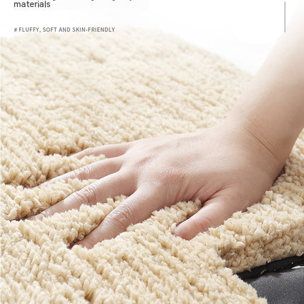 Thick Plush Bathroom mats, Absorbent TPR Backing Non slip bath rugs soft fluffy mats - Microfiber bath mats for Bathroom decor