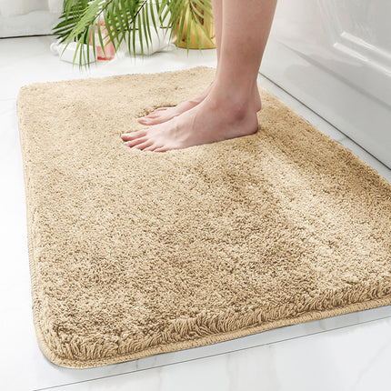 Thick Plush Bathroom mats, Absorbent TPR Backing Non slip bath rugs soft fluffy mats - Microfiber bath mats for Bathroom decor