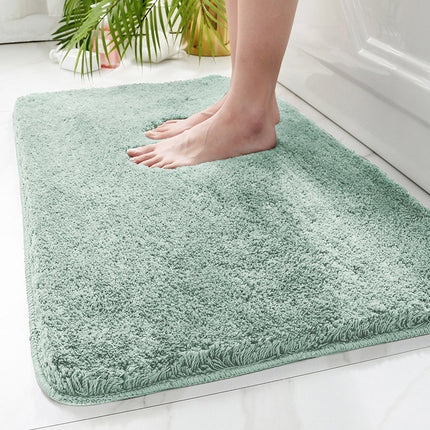 Thick Plush Bathroom mats, Absorbent TPR Backing Non slip bath rugs soft fluffy mats - Microfiber bath mats for Bathroom decor