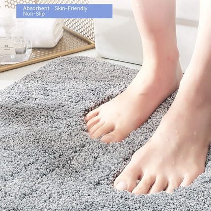 Thick Plush Bathroom mats, Absorbent TPR Backing Non slip bath rugs soft fluffy mats - Microfiber bath mats for Bathroom decor