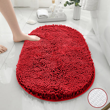 Chenille Bath Rug Shower Mat - Absorbent Microfiber Rugs Mats for Bathroom Floors and Tubs