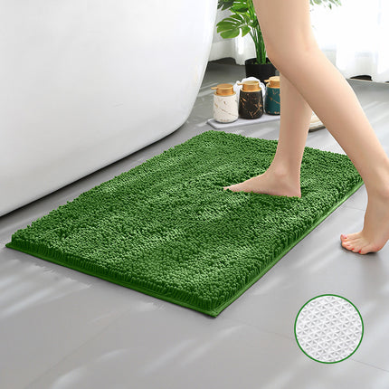 Chenille Bath Rug Shower Mat - Absorbent Microfiber Rugs Mats for Bathroom Floors and Tubs