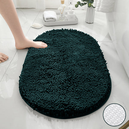 Chenille Bath Rug Shower Mat - Absorbent Microfiber Rugs Mats for Bathroom Floors and Tubs