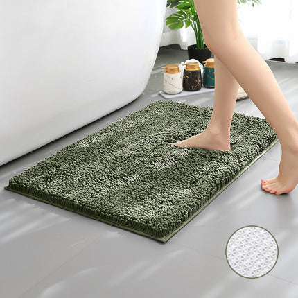 Chenille Bath Rug Shower Mat - Absorbent Microfiber Rugs Mats for Bathroom Floors and Tubs