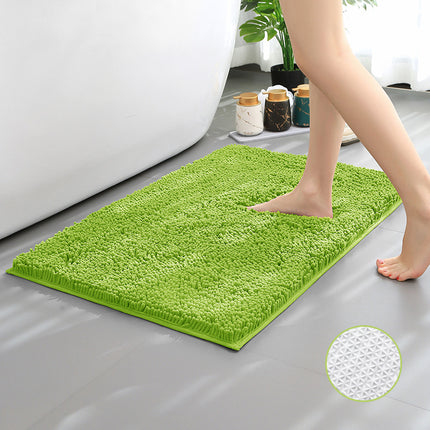 Chenille Bath Rug Shower Mat - Absorbent Microfiber Rugs Mats for Bathroom Floors and Tubs