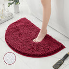 Chenille Dark Red TPR Bottom - Half Round