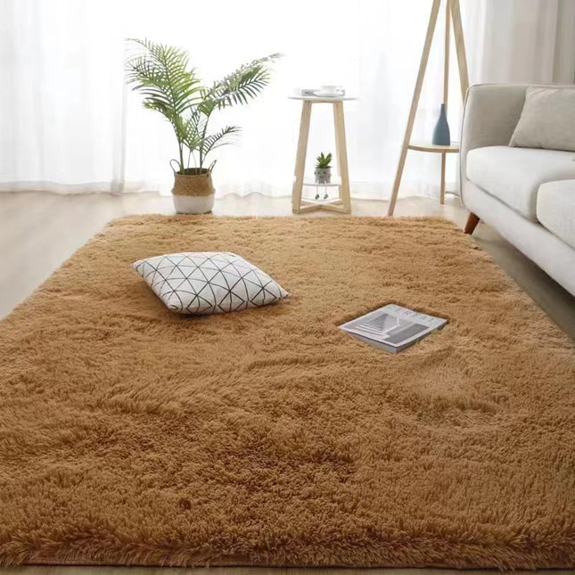 Soft fluffy rugs for bedrooms, tie-dye rugs for living rooms, non-slip shaggy rugs for children's beds, room floor area rugs