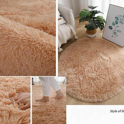 Soft and fluffy round rugs, cozy shaggy round rugs for children's room, living room, bedroom and home perfect decoration