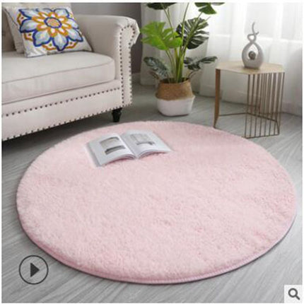 Soft and fluffy round rugs, cozy shaggy round rugs for children's room, living room, bedroom and home perfect decoration