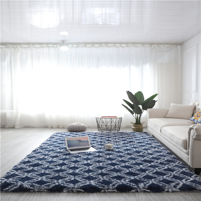 Soft Area Rugs for Bedroom Living Room -Tie Dye Non-Slip Shaggy Rugs -Modern Indoor Geometric Shaggy Rugs