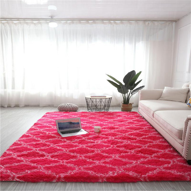 Ultra Soft Area Rugs for Bedroom Living Room -Tie Dye Non-Slip Shaggy Rugs - Indoor Geometric Shaggy Rugs