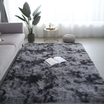 Ultra Soft Fluffy Area Rugs for Bedroom , Shaggy Bedroom Carpet, Living Room Shag Furry Floor Rugs, Non-Slip Tie-Dyed Floor Carpet