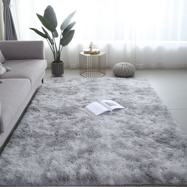 Ultra Soft Fluffy Area Rugs for Bedroom , Shaggy Bedroom Carpet, Living Room Shag Furry Floor Rugs, Non-Slip Tie-Dyed Floor Carpet