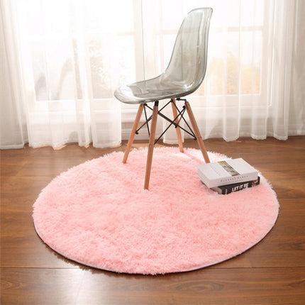 Rugs for Bedroom  Fluffy Round Rug Shag Fuzzy Plush Circle Throw Rug for Nursery Bedroom Home Decor