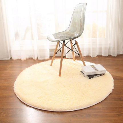 Rugs for Bedroom  Fluffy Round Rug Shag Fuzzy Plush Circle Throw Rug for Nursery Bedroom Home Decor