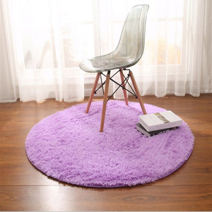 Rugs for Bedroom  Fluffy Round Rug Shag Fuzzy Plush Circle Throw Rug for Nursery Bedroom Home Decor