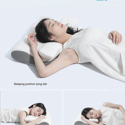 Ergonomic Memory Foam Pillow for Sleeping, Orthopedic Neck Pillow for Side, Back & Stomach Sleepers