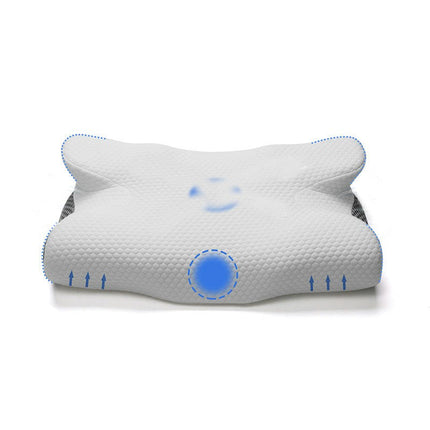 Ergonomic Memory Foam Pillow for Sleeping, Orthopedic Neck Pillow for Side, Back & Stomach Sleepers