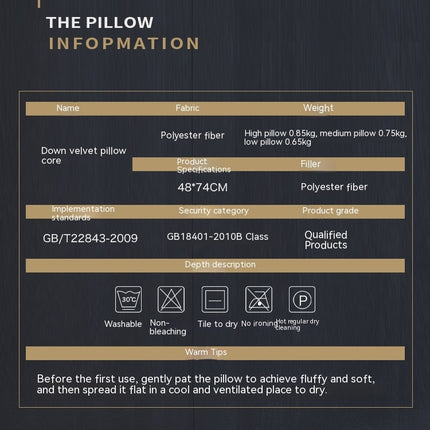 Goose Feather Down Pillows Soft Bed Pillows for Sleeping Hotel Pillows