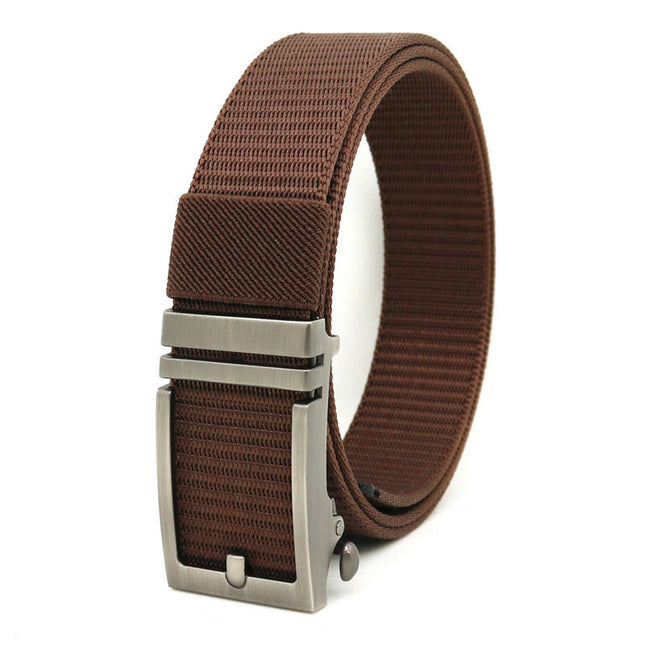 Men's Ratchet Tactical Belt,Nylon Web Work Belt with Automatic Slide Buckle