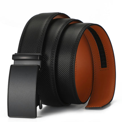 Men's Slide Ratchet Belt Genuine Leather Belts for men