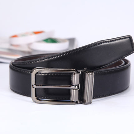 Men's Dress Belt Black Leather Belts for Jeans