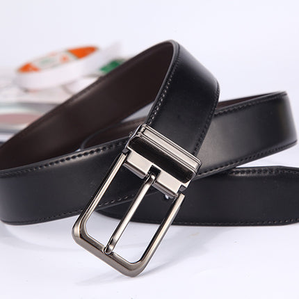 Men's Dress Belt Black Leather Belts for Jeans