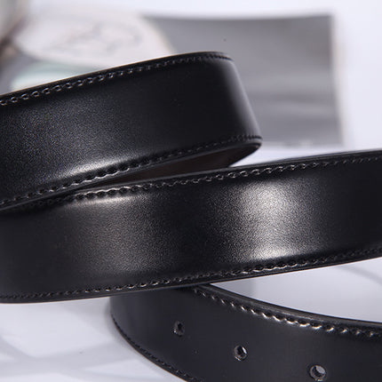 Men's Dress Belt Black Leather Belts for Jeans