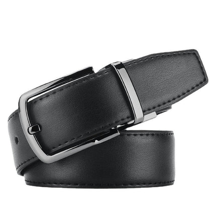 Genuine Leather Dress Belts For Men - Mens Belt For Suits With Single Prong Buckle