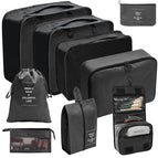 Makeup Wash Nine Piece Set - Black