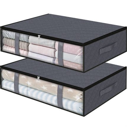 Under Bed Storage Box with Reinforced Handles Non Woven Under Bed Storage Box