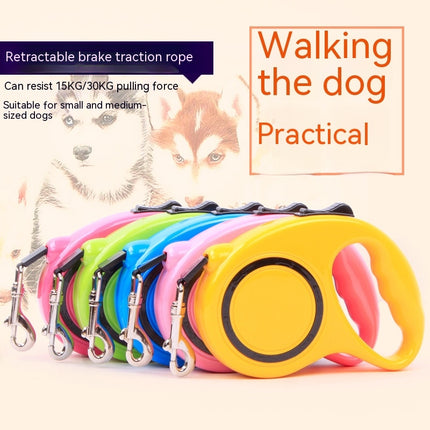 Retractable Dog Leash Automatic Telescopic Tractor Dog Rope, Pet Rope Durable and Convenient Model C