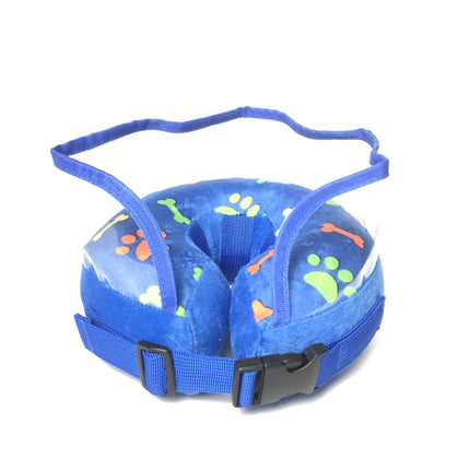 Dog Collar for After Surgery, Pet Inflatable Neck Collar Soft Protective Recovery Cone Model L