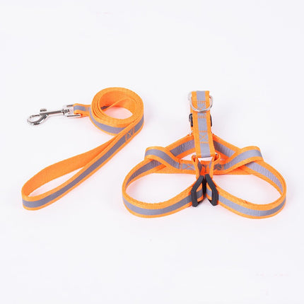 Adjustable Pet Puppy Dog Safety Harness with Leash Lead Set Reflective Dog Leash Collar