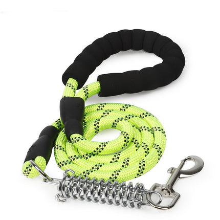 Dog Leash Reflective Pet Dog Lead Dogs Training Leashes with Shock Absorbing Spring