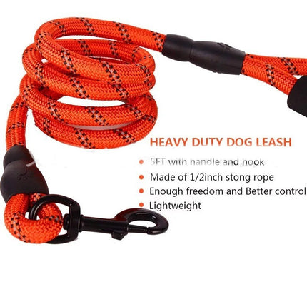 Dog Leash Reflective Pet Dog Lead Dogs Outdoor Rope Dog Supplies Training Leashes Model E