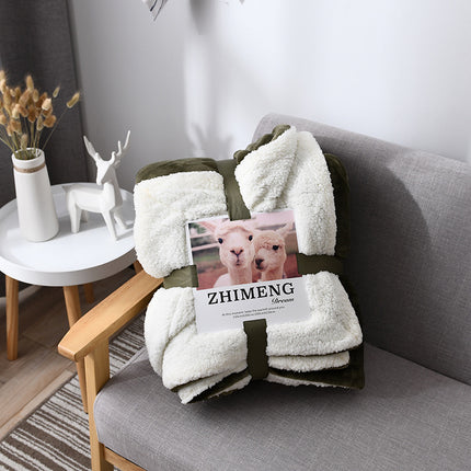 Cake cashmere blanket, plush soft blanket, fluffy blanket, plush fleece blanket for sofa bed, warm and cozy winter thick bed blanket