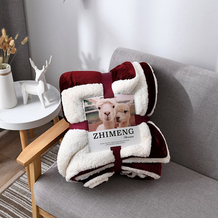 Cake cashmere blanket, plush soft blanket, fluffy blanket, plush fleece blanket for sofa bed, warm and cozy winter thick bed blanket