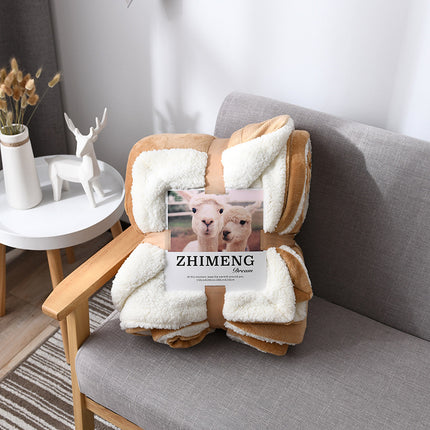 Cake cashmere blanket, plush soft blanket, fluffy blanket, plush fleece blanket for sofa bed, warm and cozy winter thick bed blanket