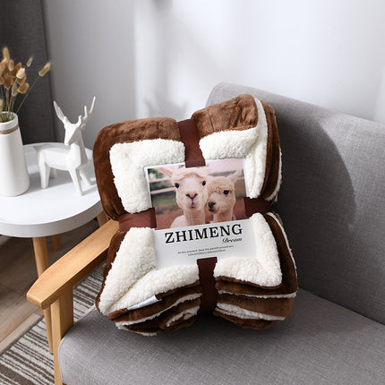 Cake cashmere blanket, plush soft blanket, fluffy blanket, plush fleece blanket for sofa bed, warm and cozy winter thick bed blanket