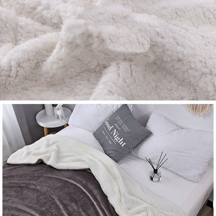 Cake cashmere blanket, plush soft blanket, fluffy blanket, plush fleece blanket for sofa bed, warm and cozy winter thick bed blanket