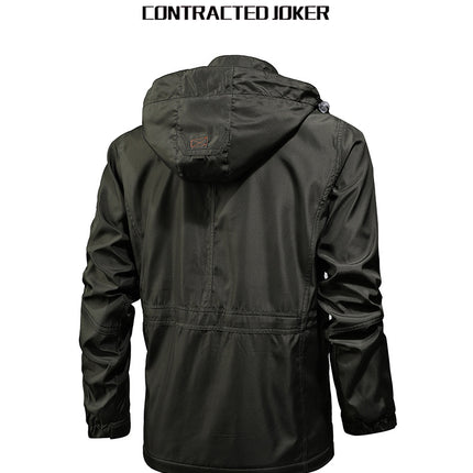 Men's Winter Cotton Jackets with Pockets Coat Stand Collar Jacket