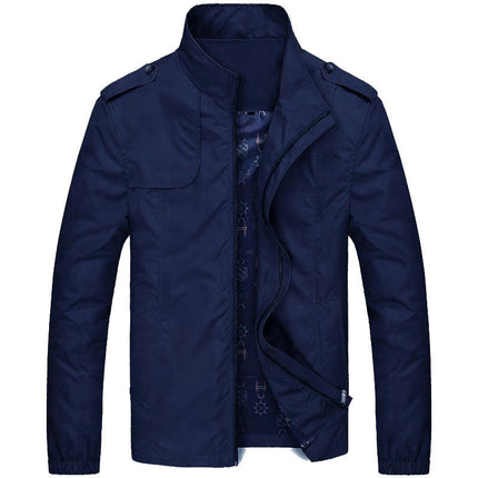 Men's Casual Jacket Outdoor Windbreaker Lightweight Flight Jackets