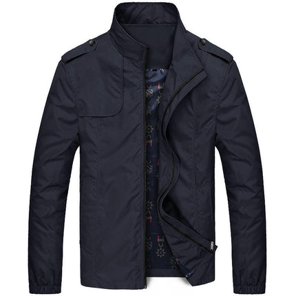 Men's Casual Jacket Outdoor Windbreaker Lightweight Flight Jackets