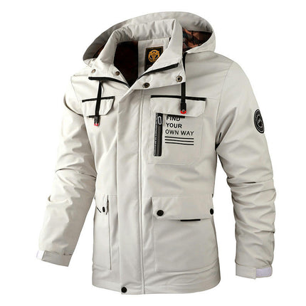 Men's Winter Warm Cotton Jacket Coat with Hood