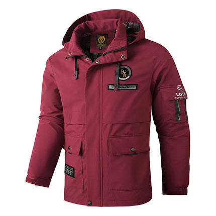 Men's Winter Warm Cotton Jacket Coat with Hood